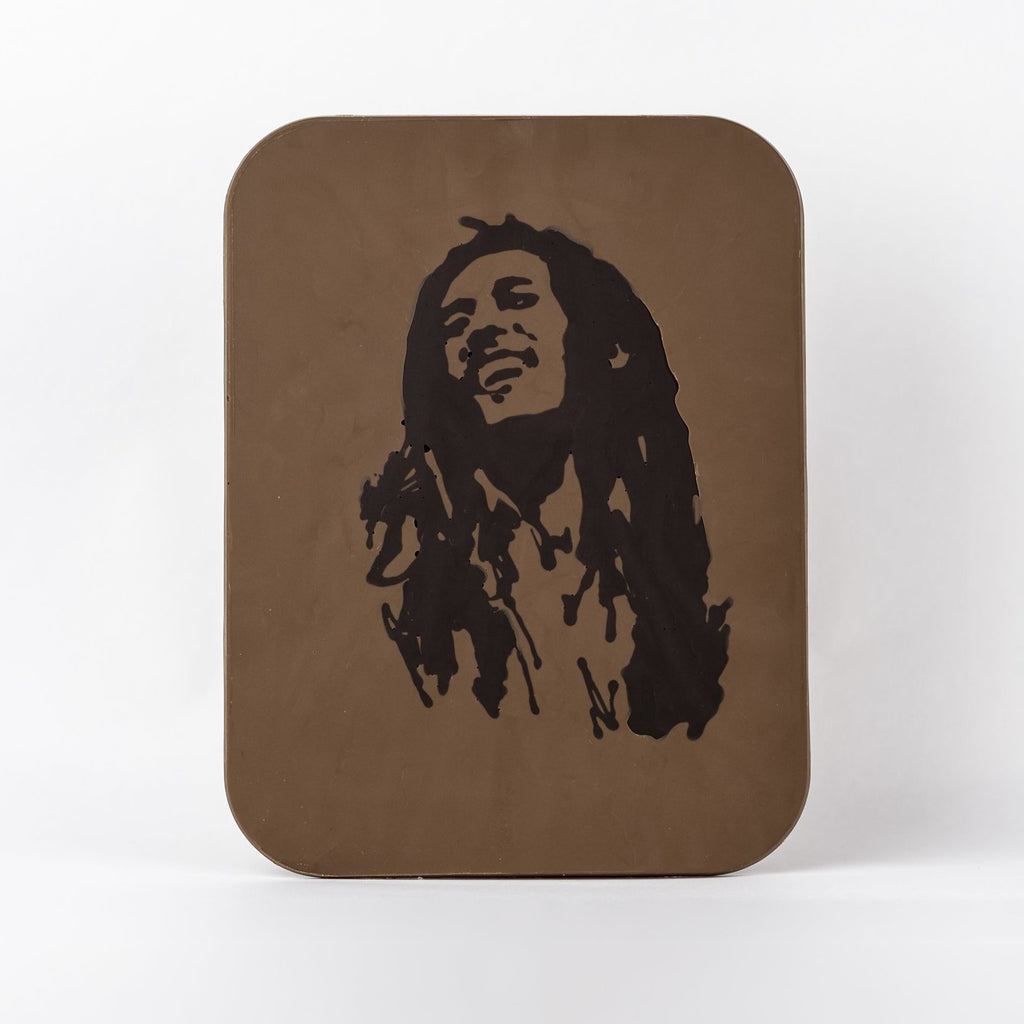 Giant Milk Chocolate Art Slab - Bob Marley